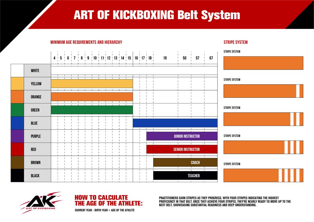 Kickboxing Belt System - Art of Kickboxing